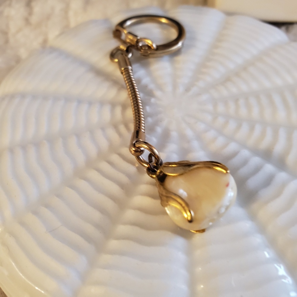 Antique key ring with stone